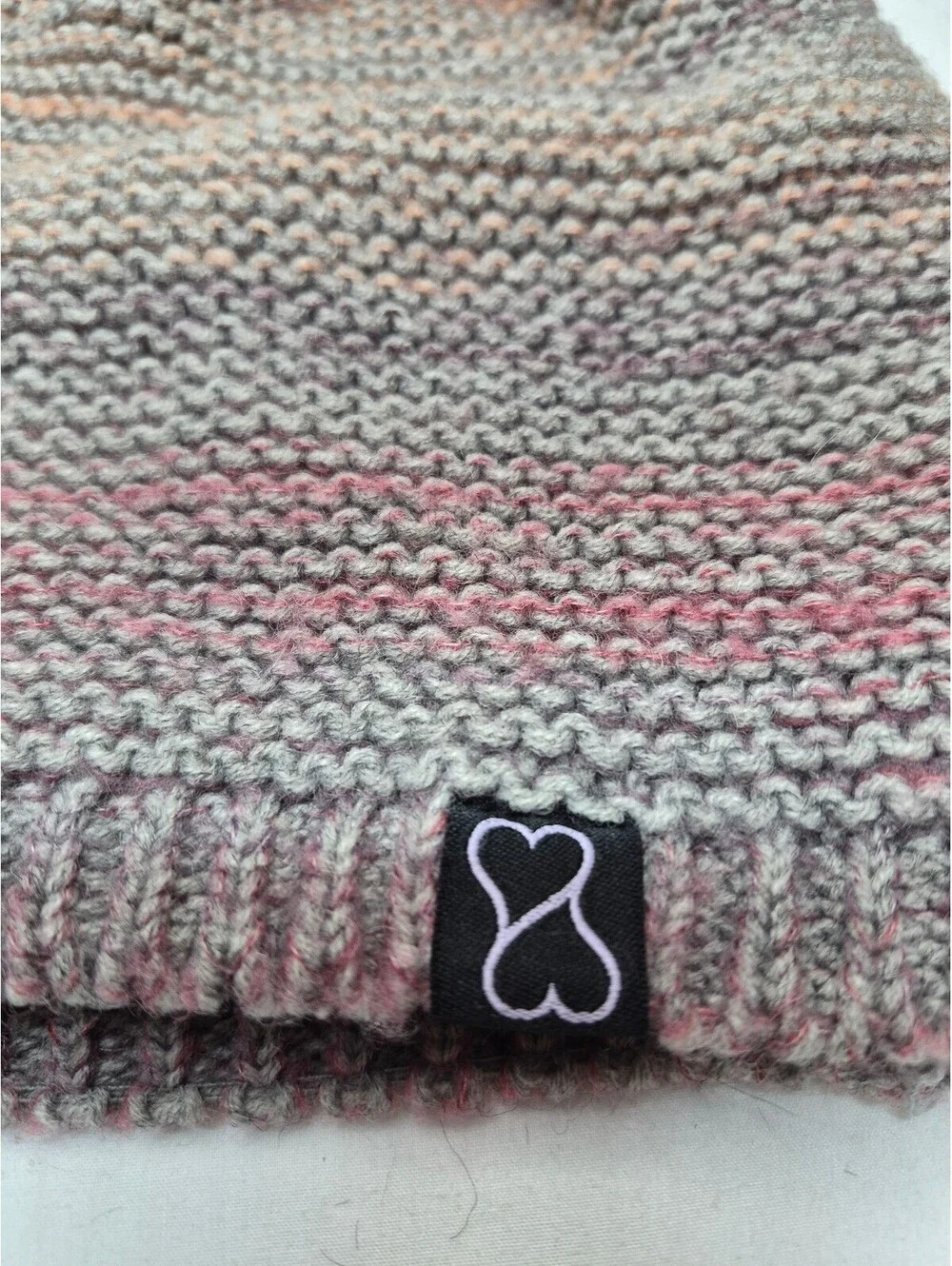 Violet Love by Rebecca Michaels Knit Beanie Hat w/ Faux Fur Pom-Pom B471